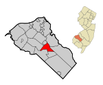 Gloucester County New Jersey Incorporated and Unincorporated areas Glassboro Highlighted